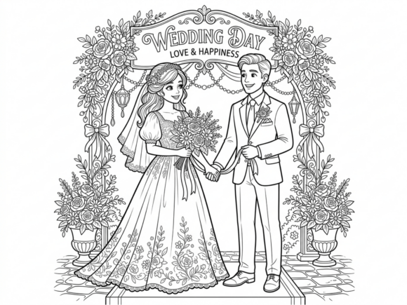 A Chibi Celebration: Designing with the Wedding of the Couple Font