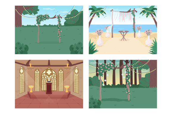 Bringing Your Wedding Vision to Life with Flat Illustration
