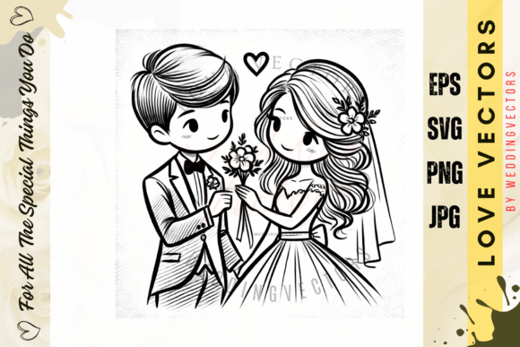 C685: Capturing Romance with Wedding & Love Vectors