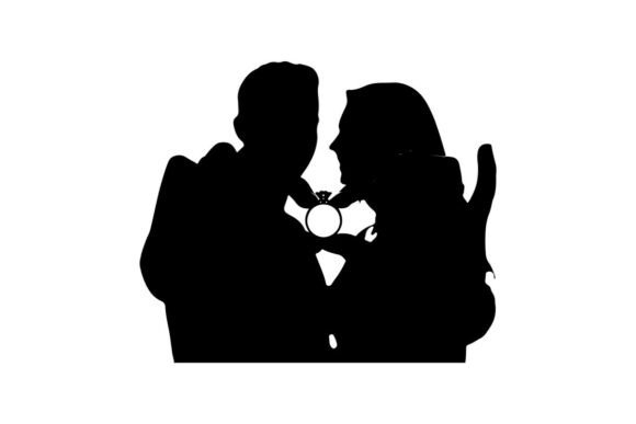 Couple Holding Wedding Ring: A Modern Design Asset