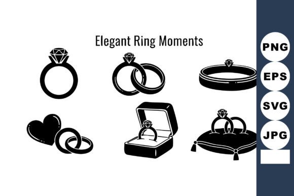 Designing with Elegant Black Silhouette Wedding Rings
