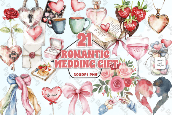 Designing with Heart: The Romantic Wedding Gift PNG Aesthetic