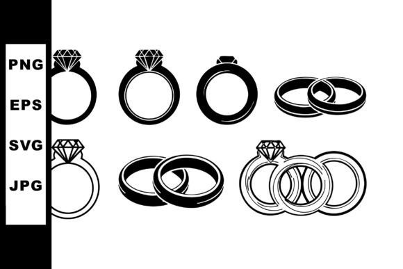 Elegant Wedding Ring Vectors: Design Assets for Every Project