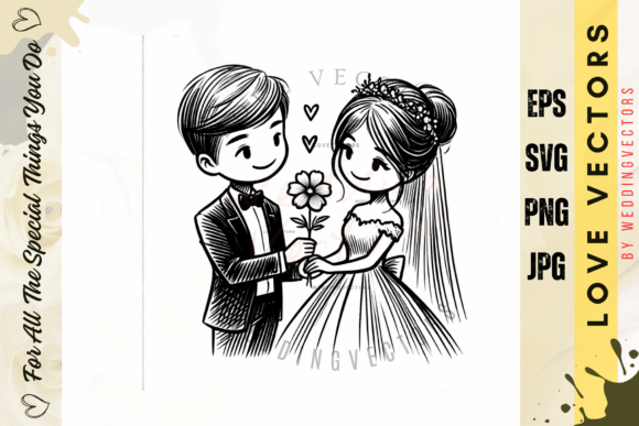 Wedding Couple and Love Vectors - C68: A Designer's Guide