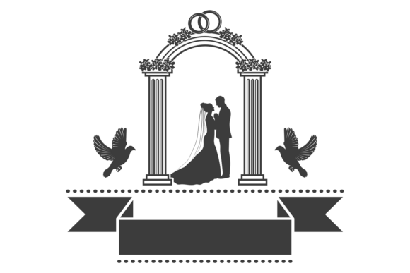 Wedding Emblem: The Classic Black Badge for Timeless Projects