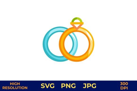 Wedding Rings Icon Design Vector: A Modern Asset for Elegant Branding