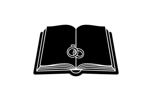 Wedding Rings on Open Book Vector Illust: A Designer's Dream
